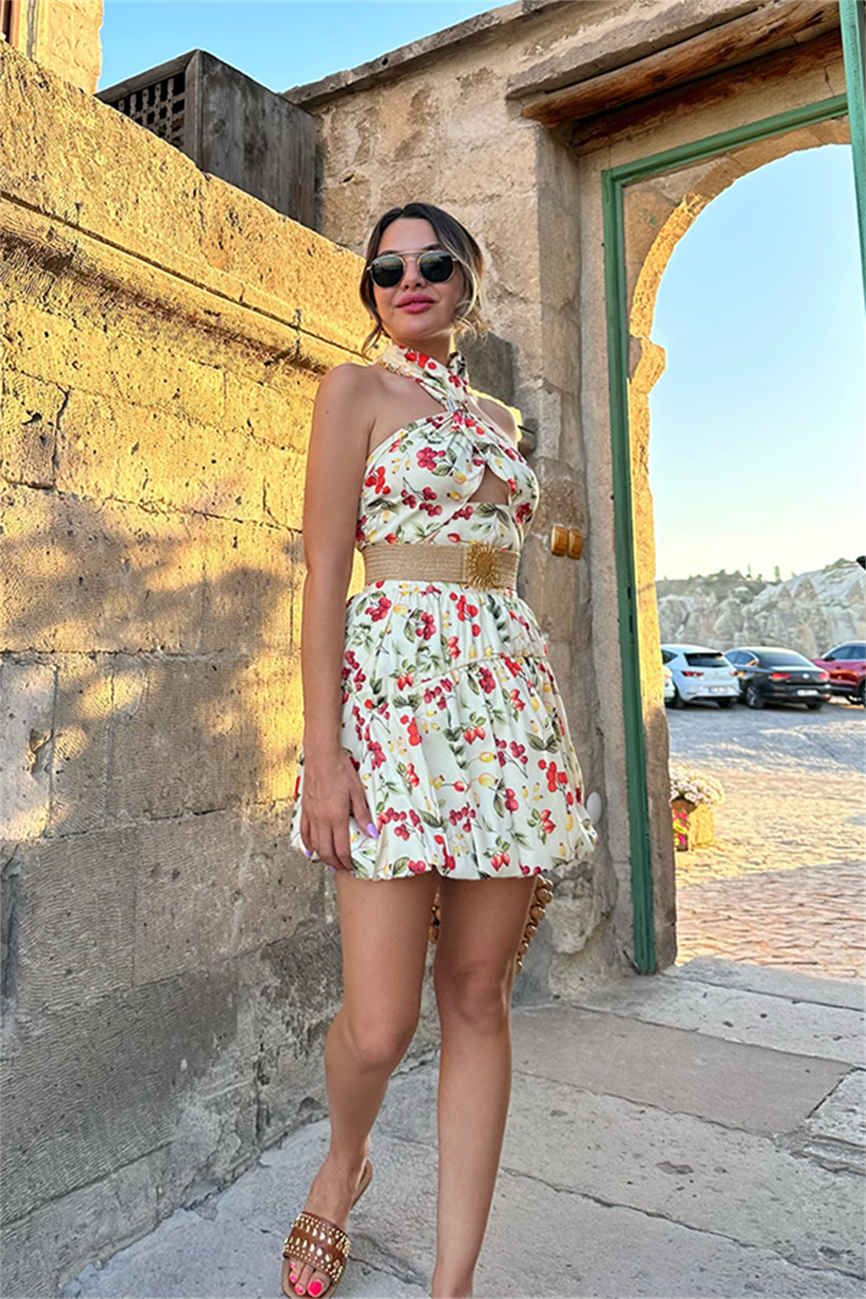 Kokina balon etekli ikili takım