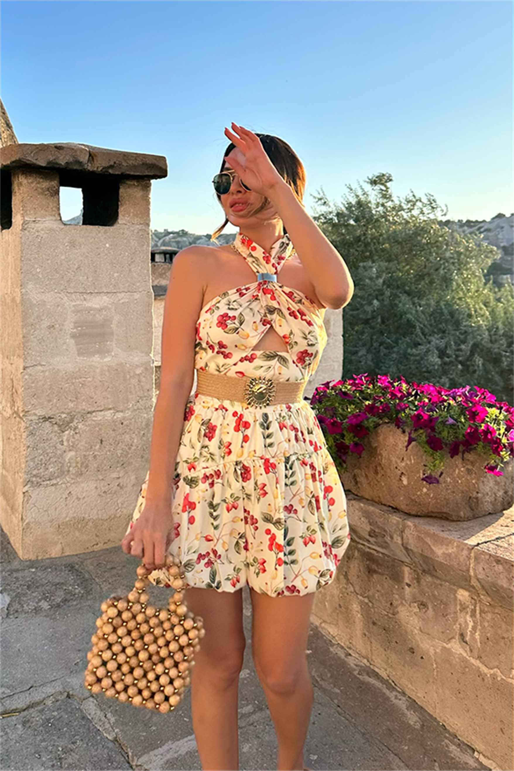 Kokina balon etekli ikili takım