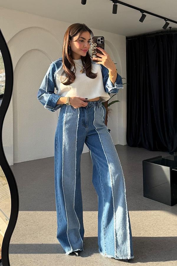 Kuhin Beyaz Kot Karışımlı Takım