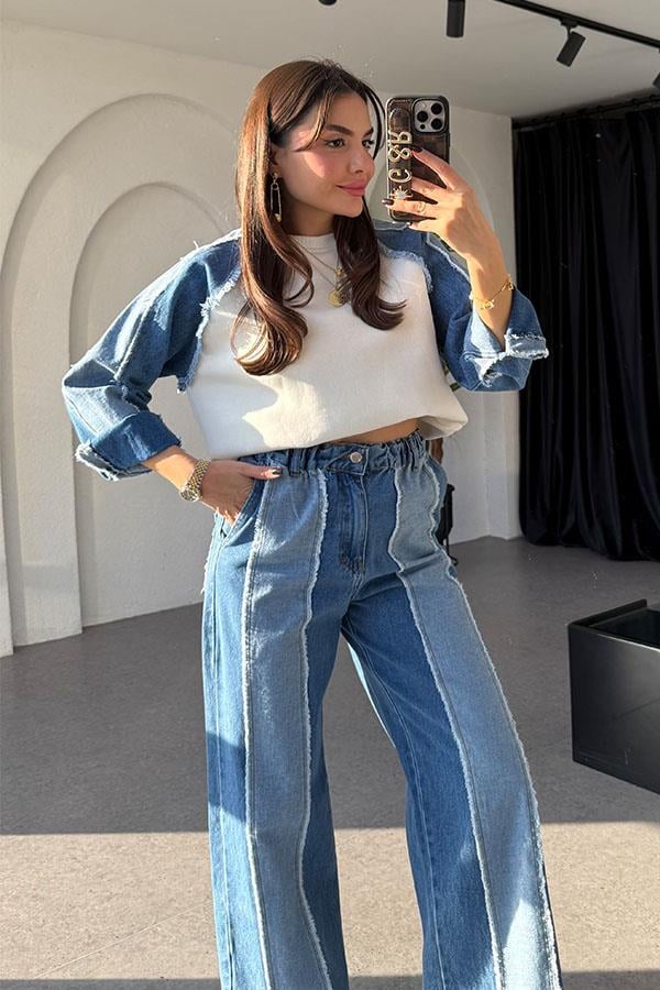 Kuhin Beyaz Kot Karışımlı Takım