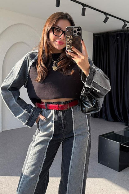 Kuhin Füme Siyah Kot Karışımlı Takım