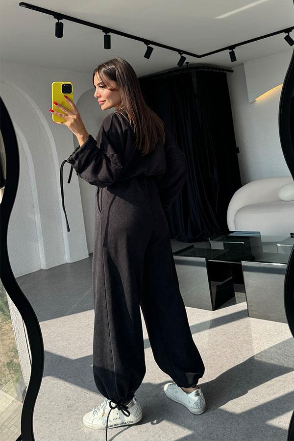 Kylea Yıkama Siyah Takım