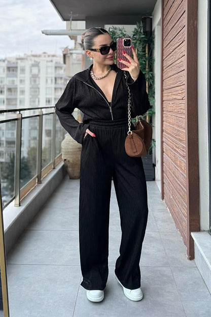 Laeti Büstiyerli Kırinkıl Üçlü Takım - Siyah