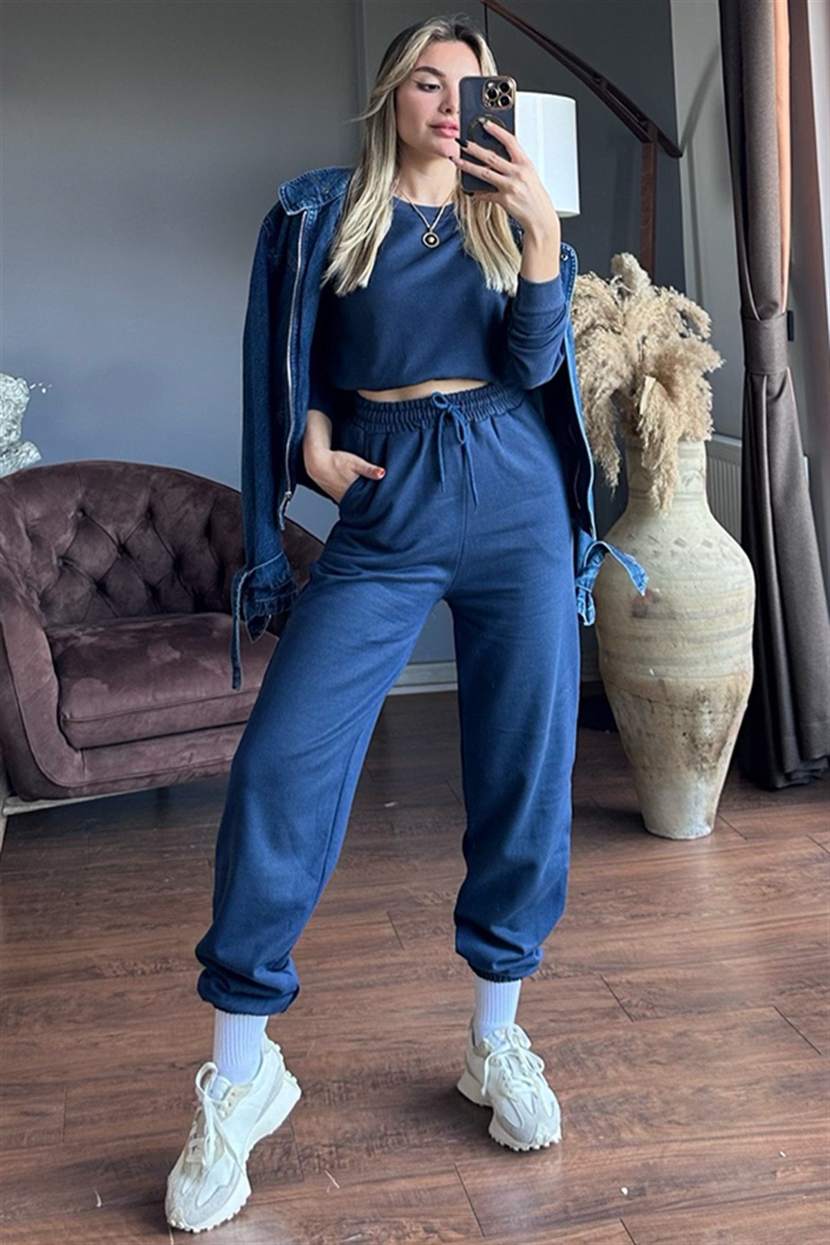 Latua lacivert ikili eşofman takım