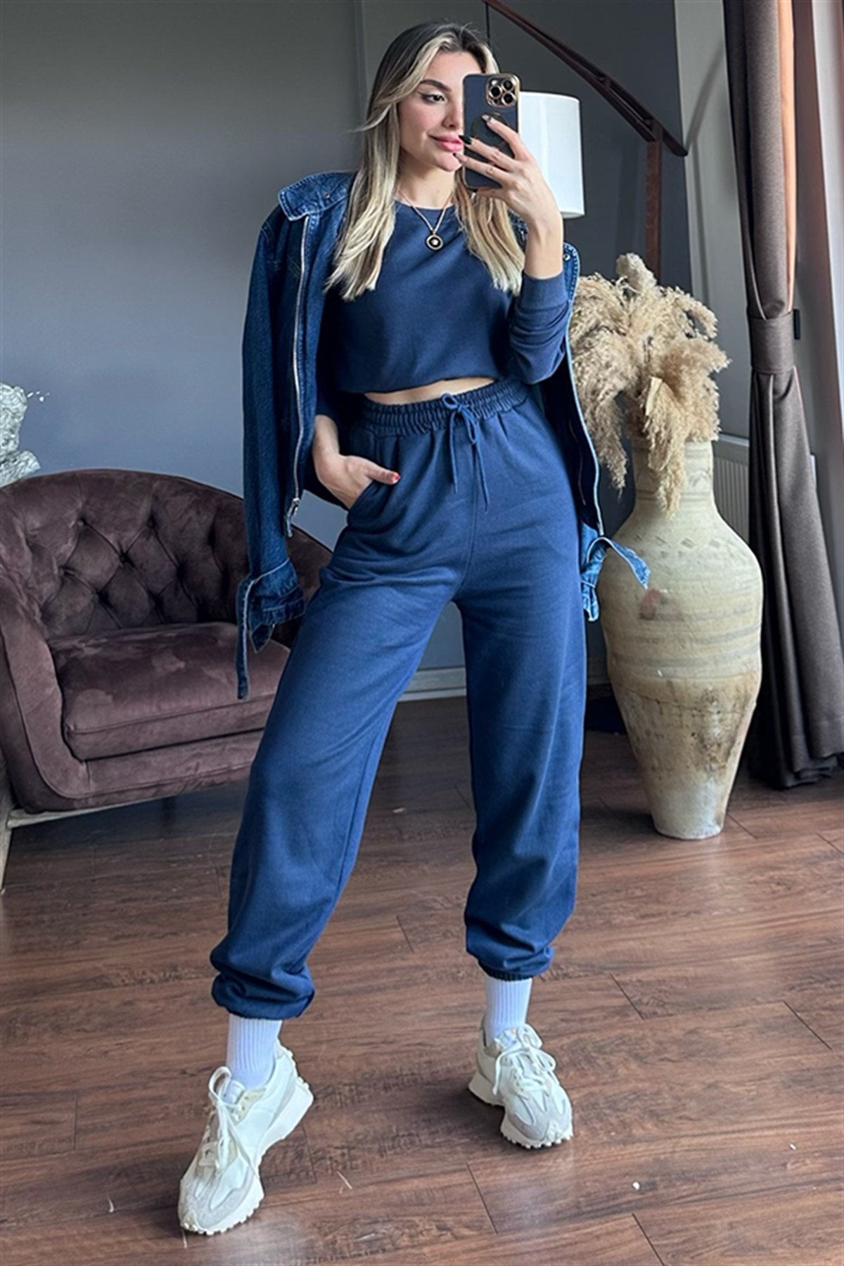 Latua lacivert ikili eşofman takım