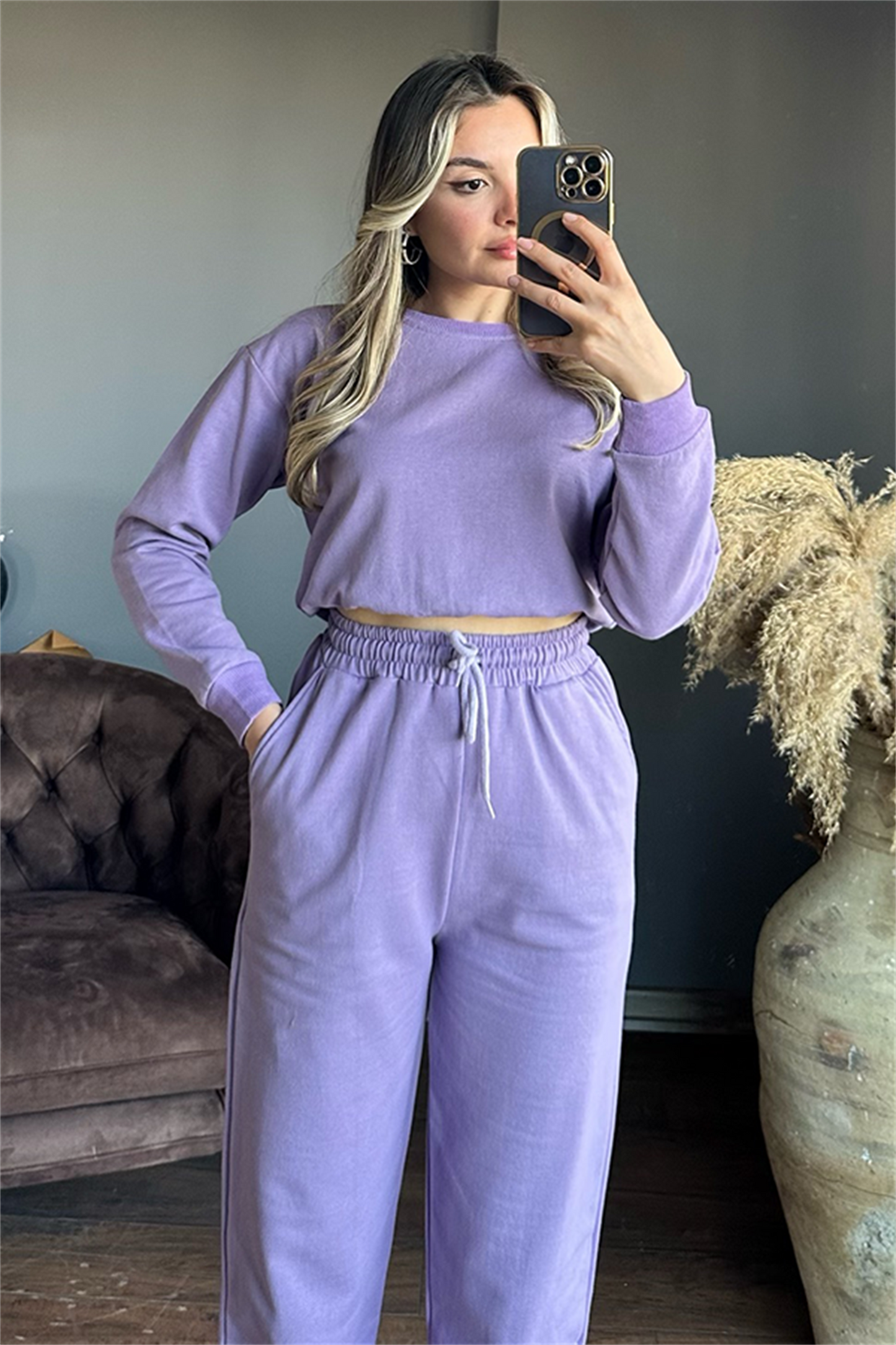 Latua lila ikili eşofman takım