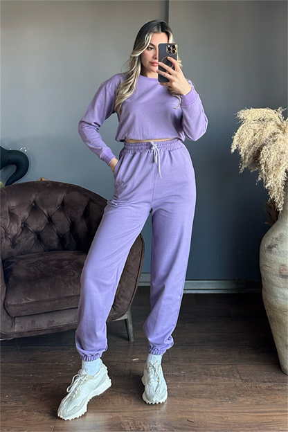 Latua lila ikili eşofman takım