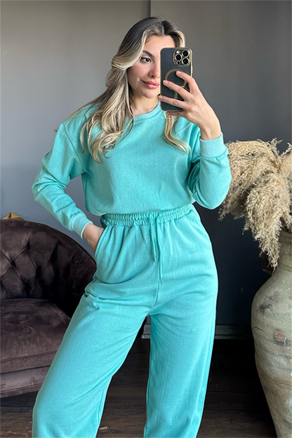 Latua turkuaz ikili eşofman takım