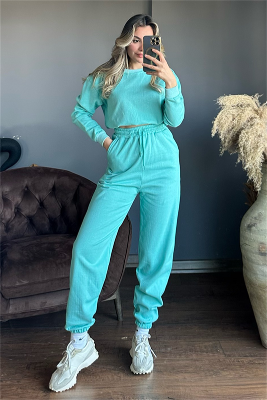 Latua turkuaz ikili eşofman takım