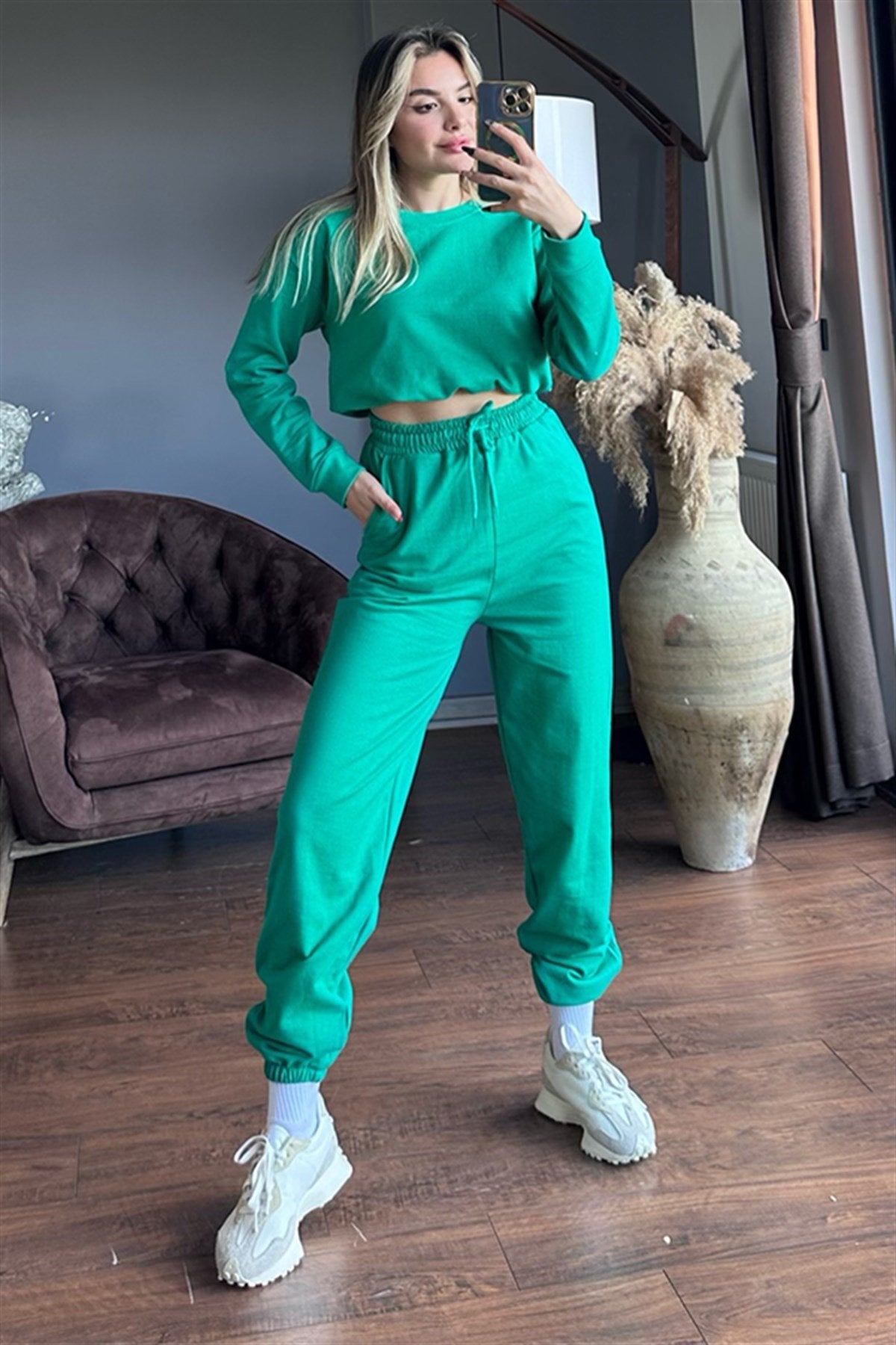 Latua yeşil ikili eşofman takım