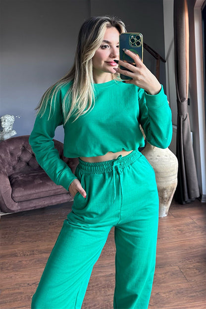 Latua yeşil ikili eşofman takım