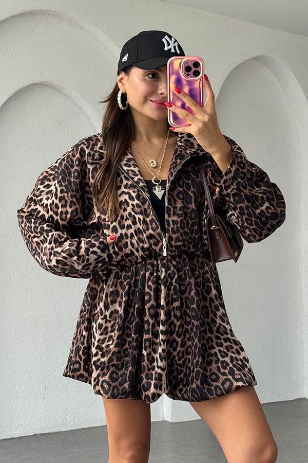 Leatre Leopar Etekli Takım