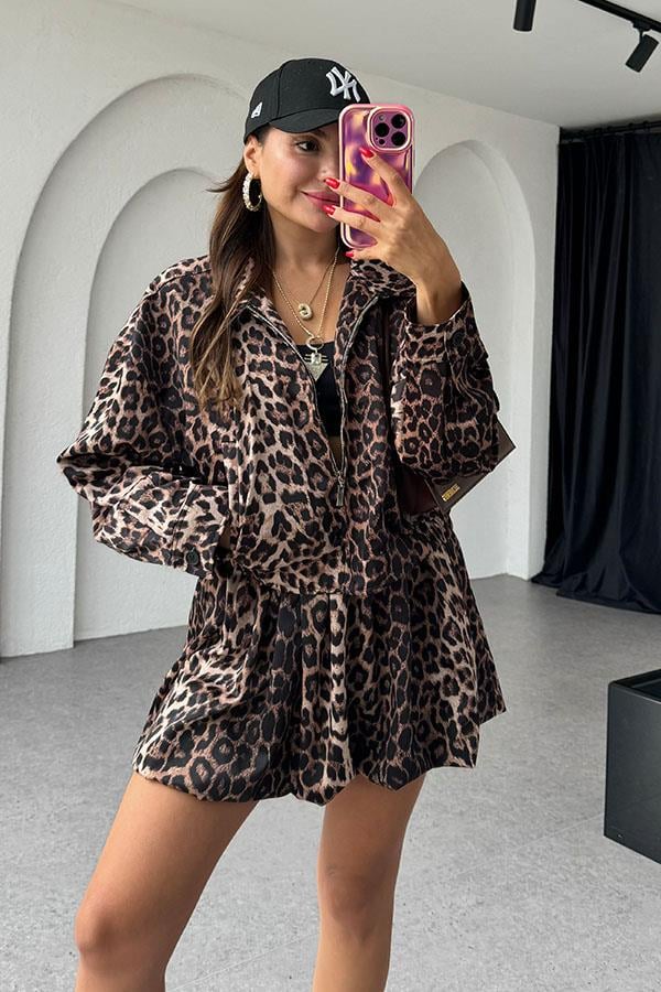 Leatre Leopar Etekli Takım