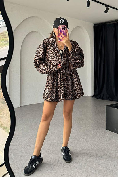 Leatre Leopar Etekli Takım