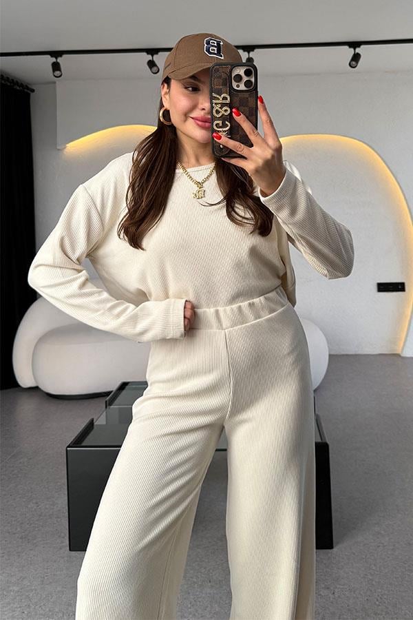 Lelia Krem Fitilli Takım