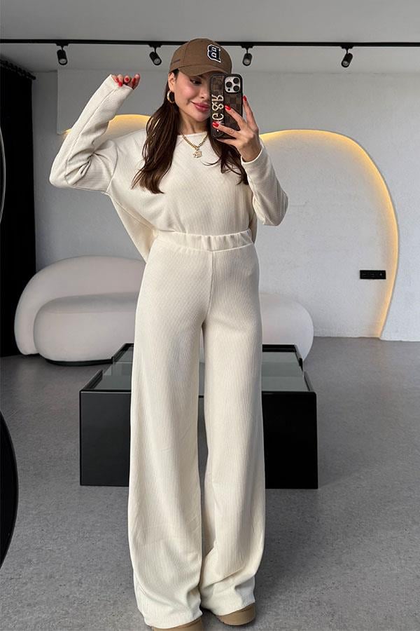 Lelia Krem Fitilli Takım