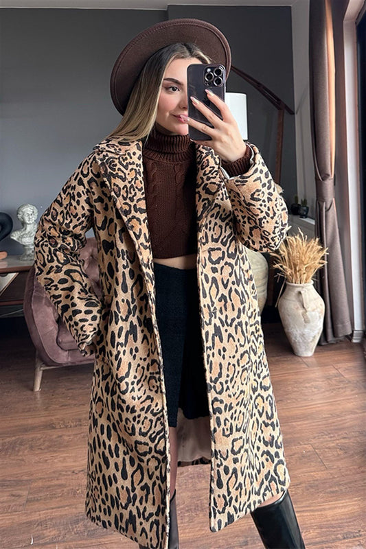 Leopar desenli kaban