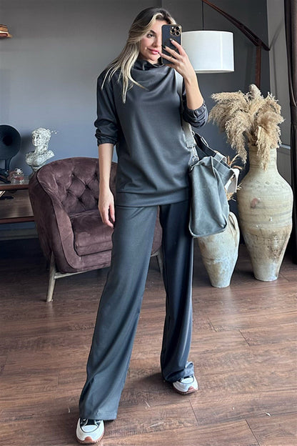 Leslie füme ikili eşofman takım