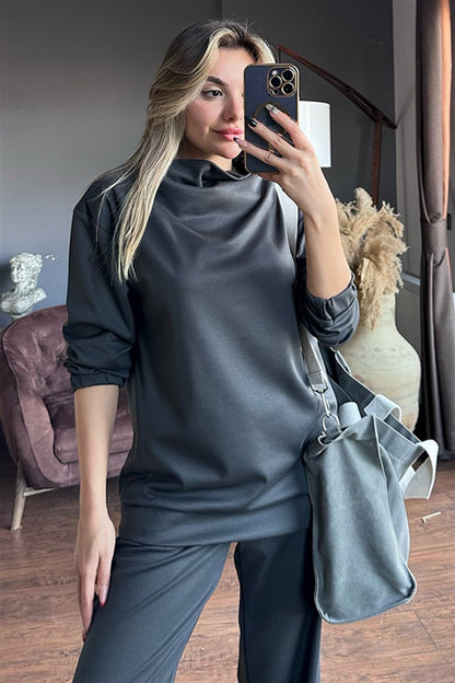 Leslie füme ikili eşofman takım