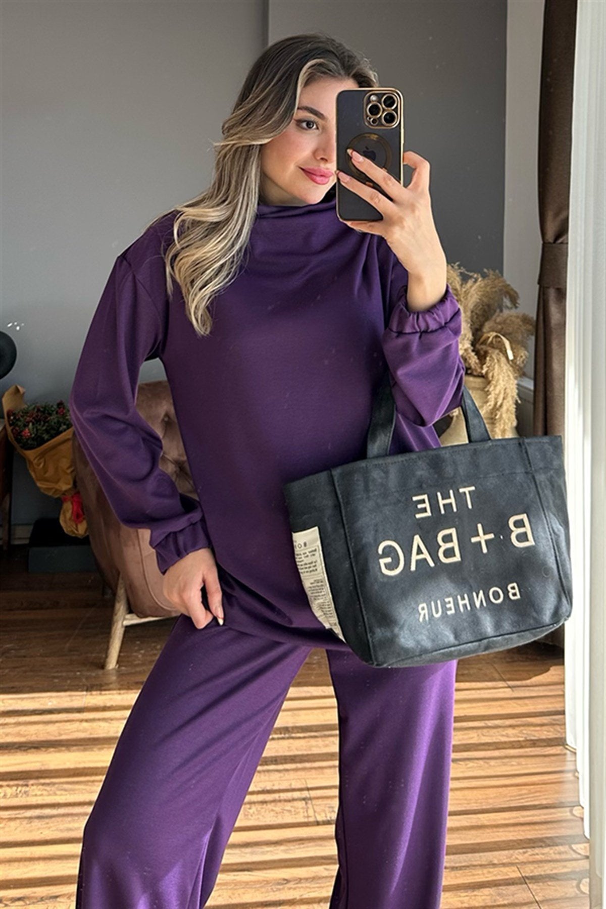 Leslie mürdüm ikili eşofman takım