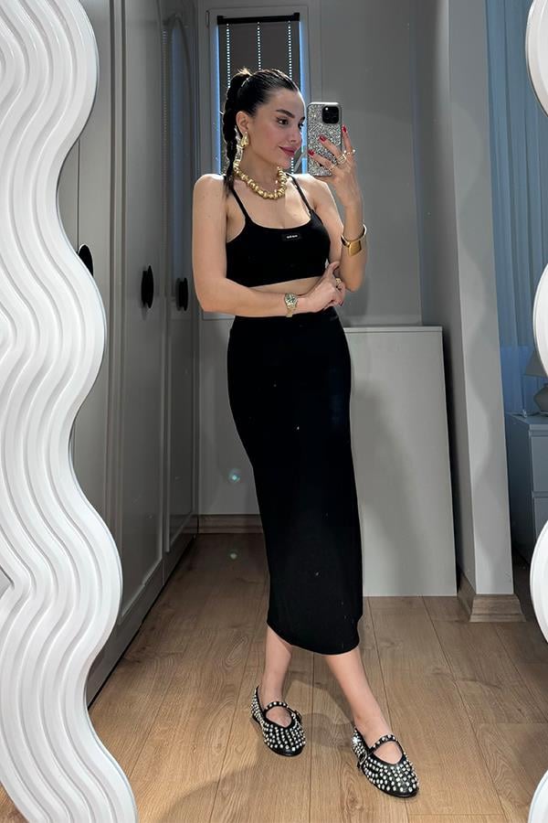 Lessa Etek Crop Orjinal Takım