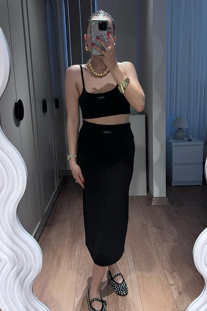 Lessa Etek Crop Orjinal Takım