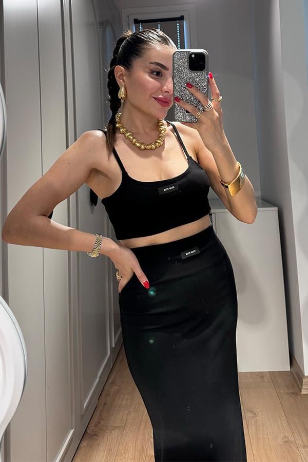 Lessa Etek Crop Orjinal Takım