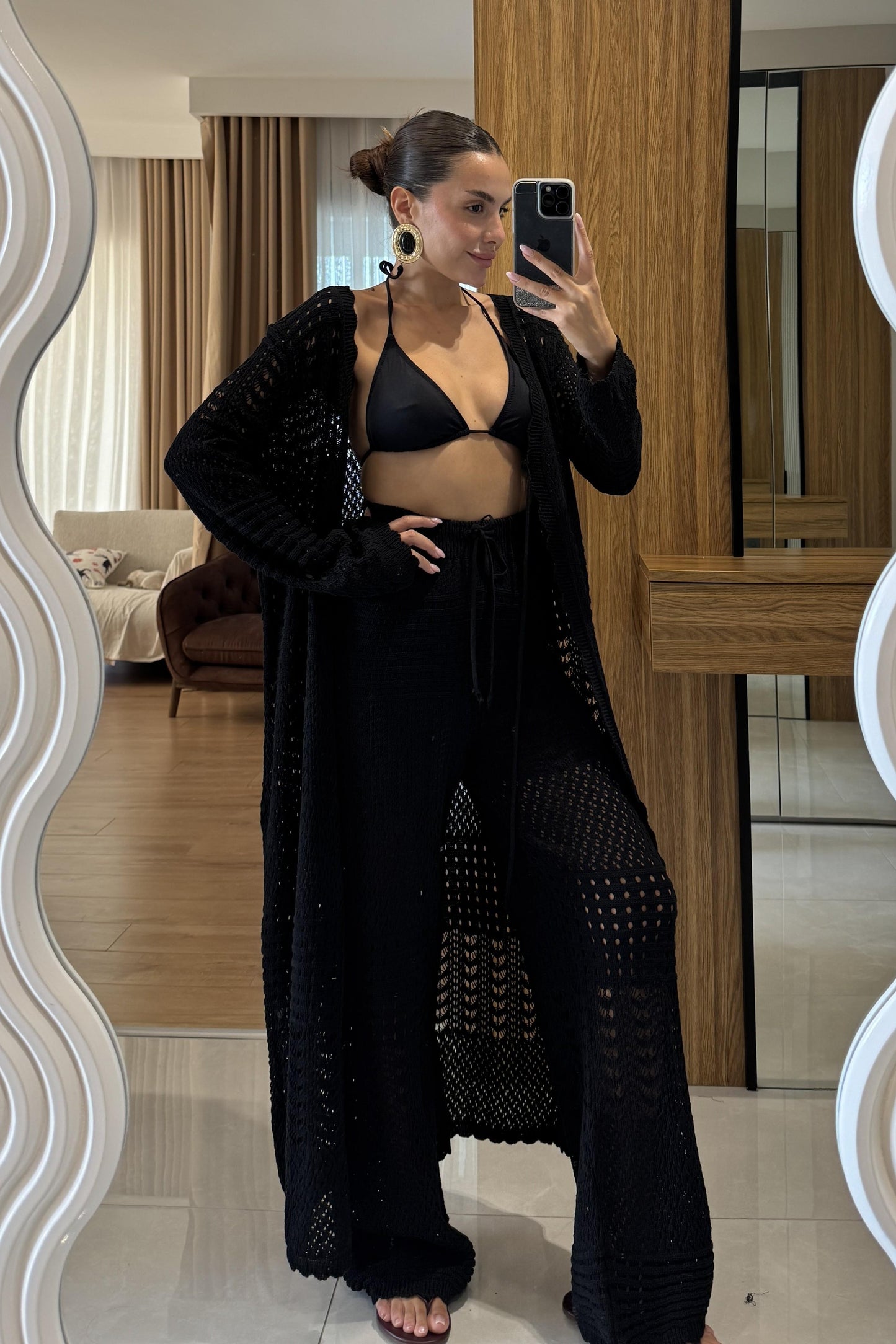 Lezzie Siyah Ajurlu İkili Takım