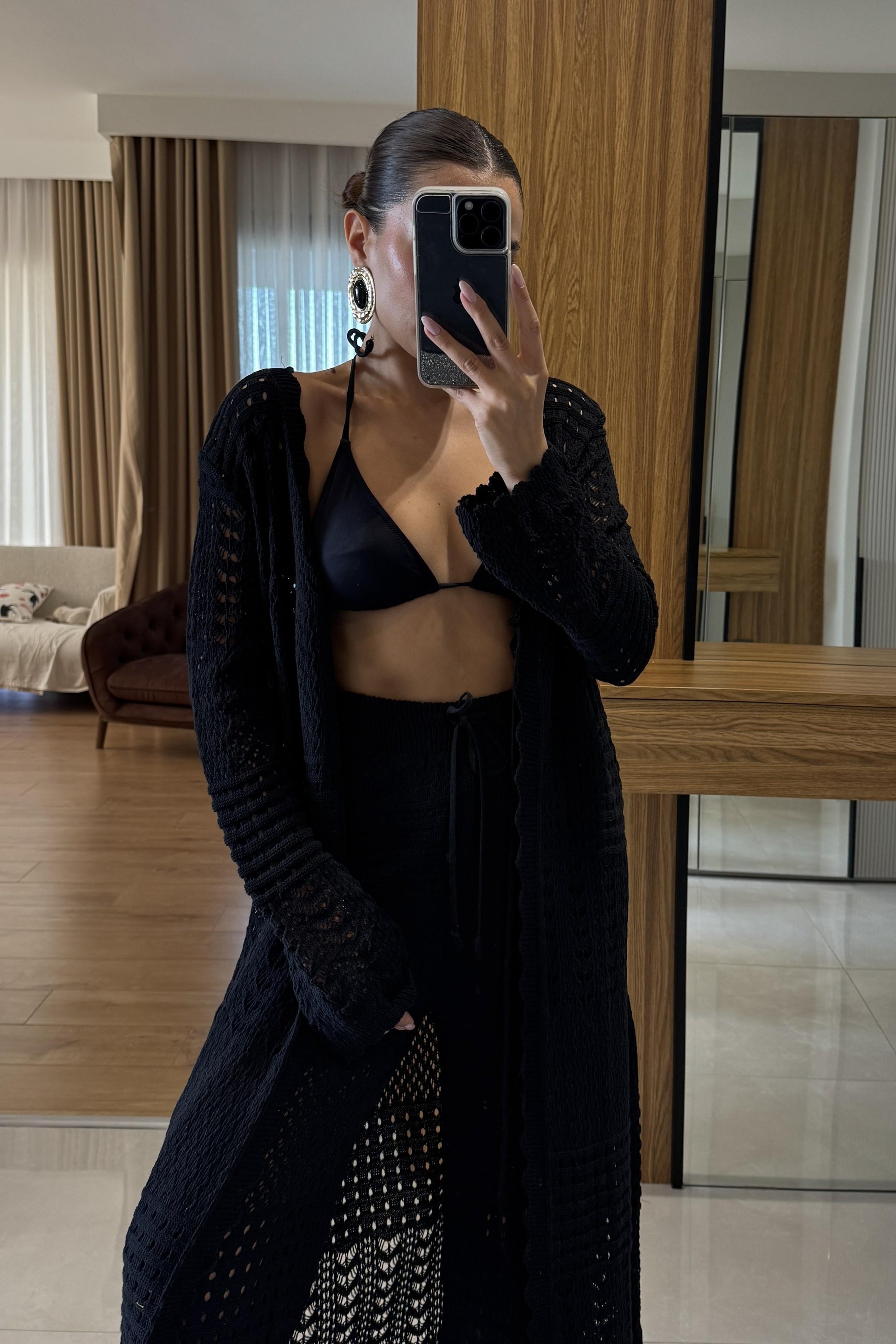 Lezzie Siyah Ajurlu İkili Takım