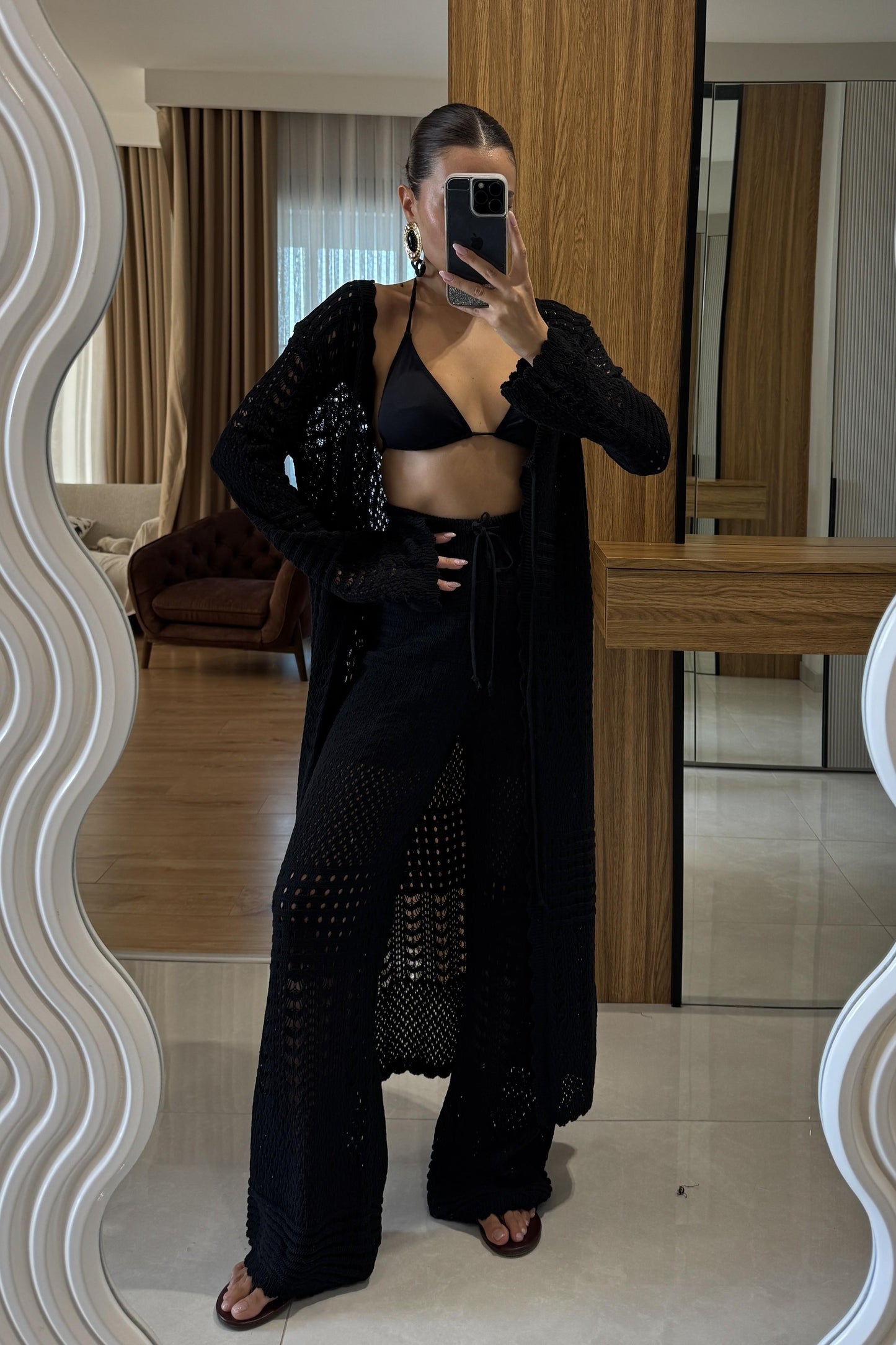 Lezzie Siyah Ajurlu İkili Takım