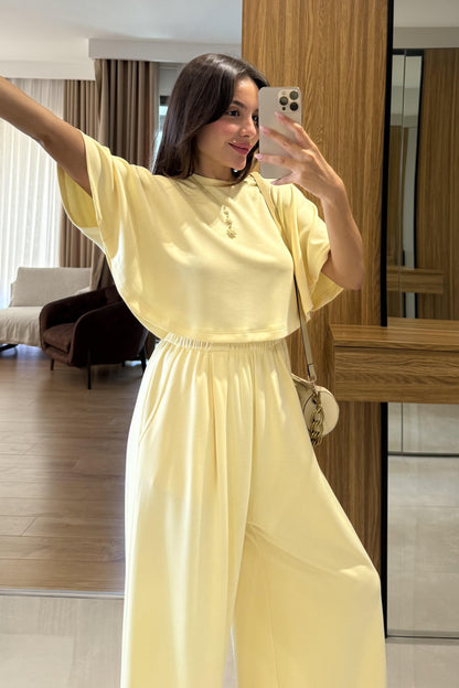 Linnea Sarı Panço Modal Takım