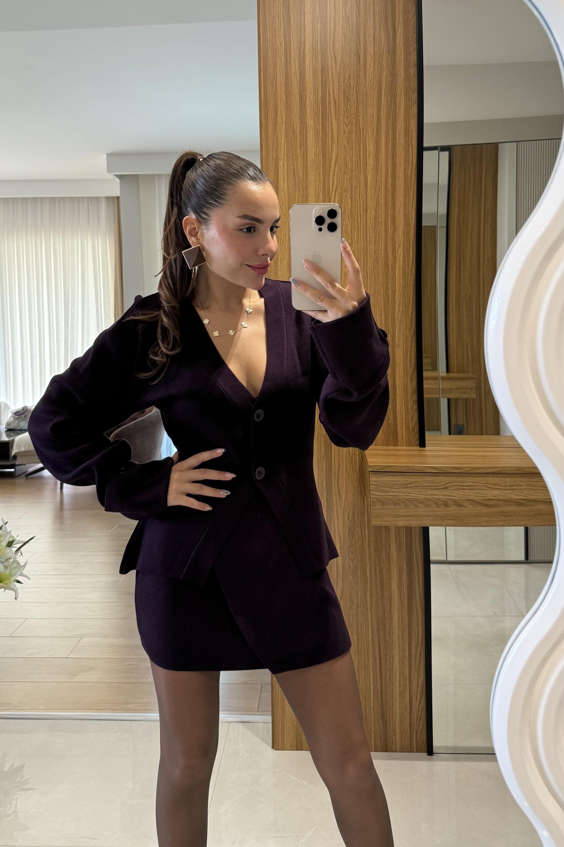 Linzy Mürdüm Belden Oturtmalı Takım