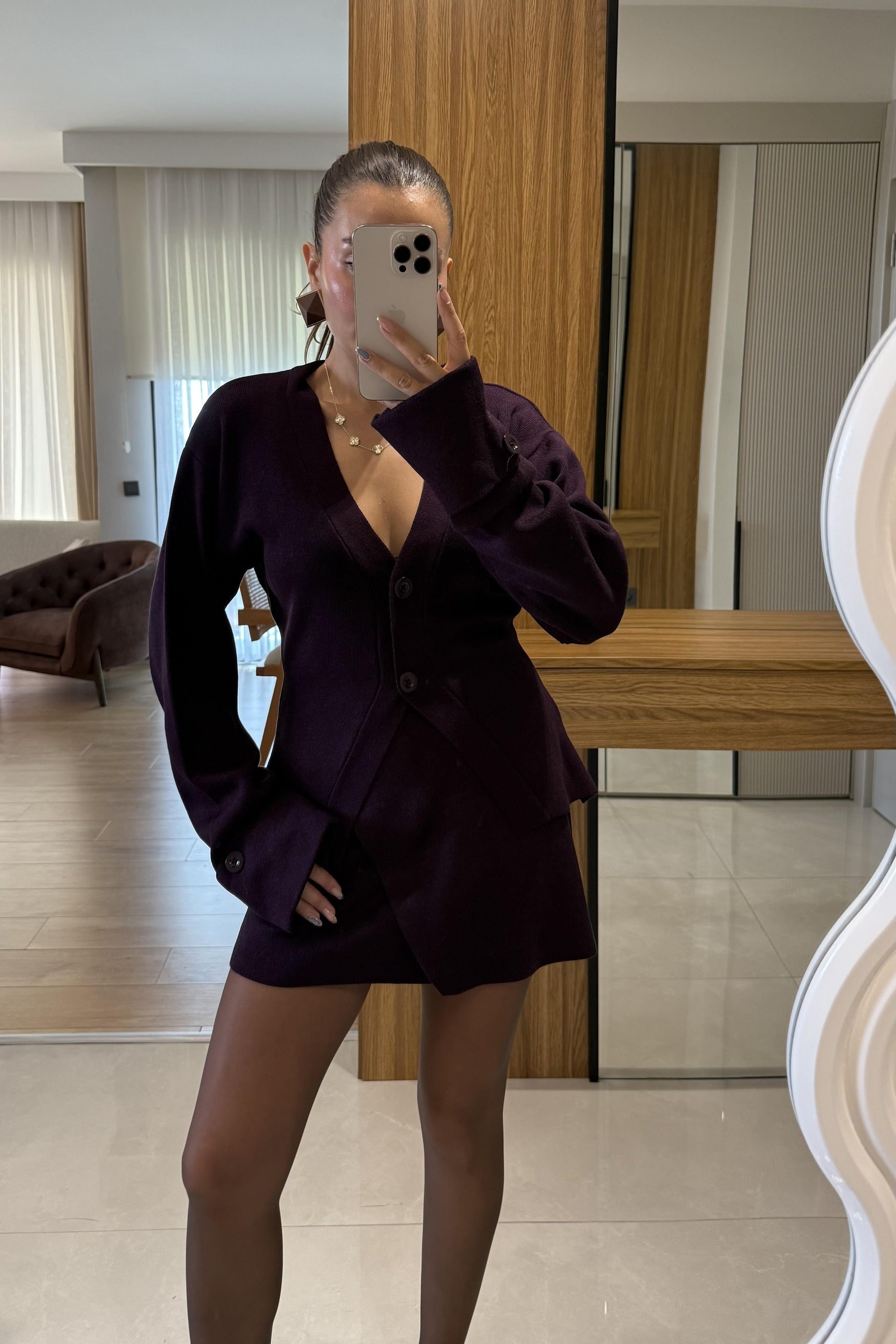 Linzy Mürdüm Belden Oturtmalı Takım