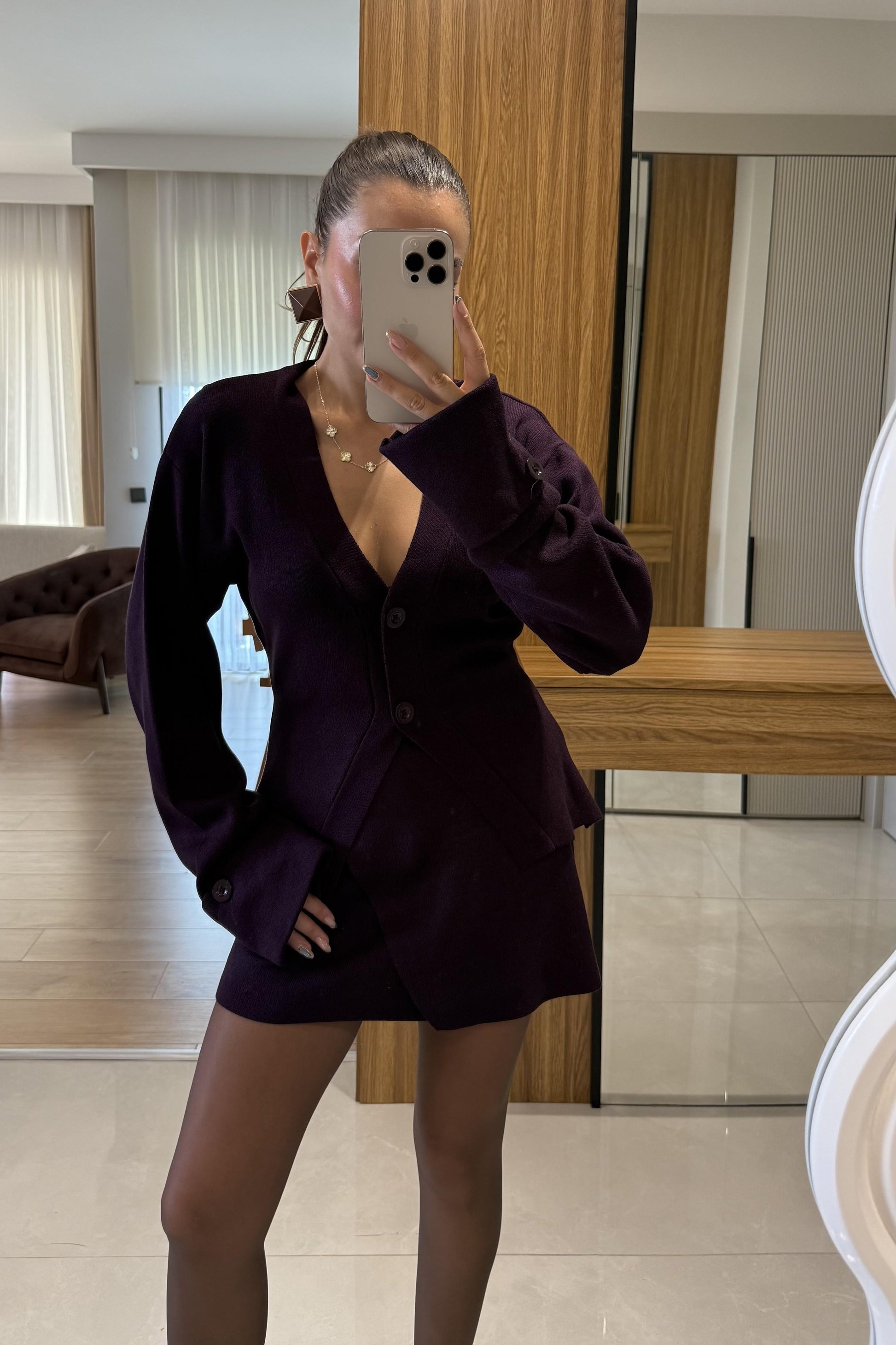 Linzy Mürdüm Belden Oturtmalı Takım