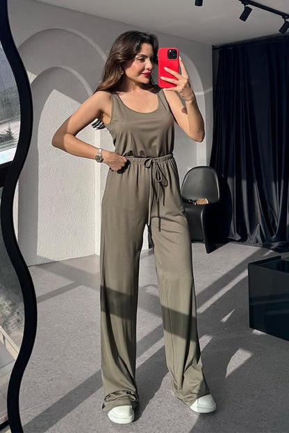 Lonso Modal Kumaş Takım - Haki