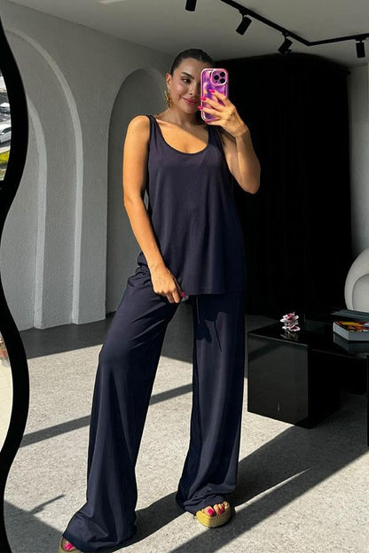 Lonso Modal Kumaş Takım -Lacivert