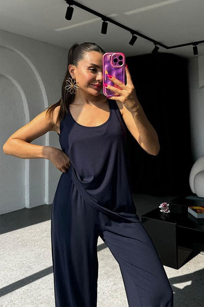 Lonso Modal Kumaş Takım -Lacivert