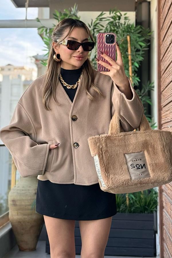 Loora Kahve Yumoş Ceket