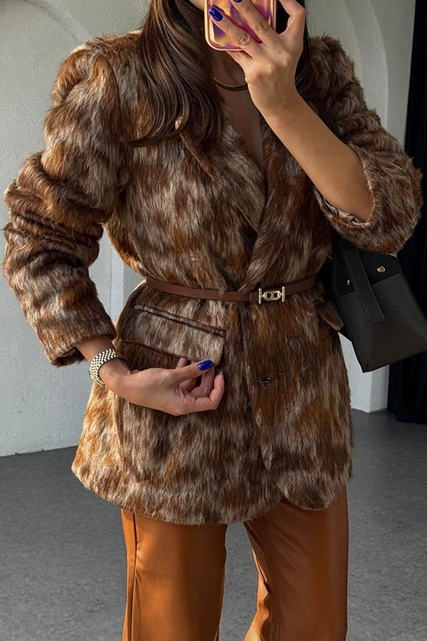 Luda Kürk Blazer Ceket