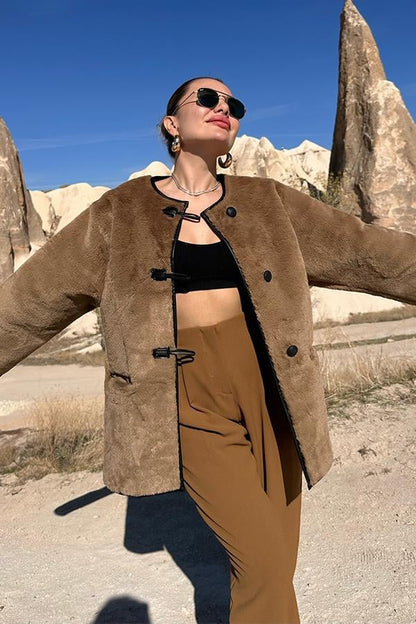 Luxury Tasarım Taba Kürk