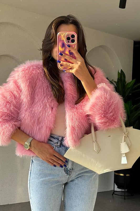 Lysander Crop Pembe Kürk
