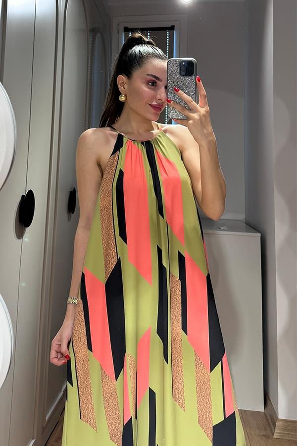 Manu Renk Geçişli Elbise