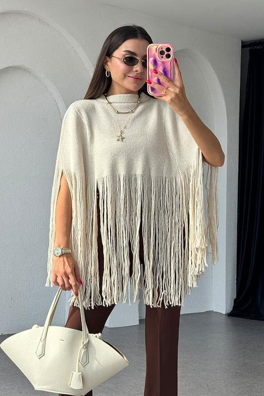 Mattia Püsküllü Krem Panço