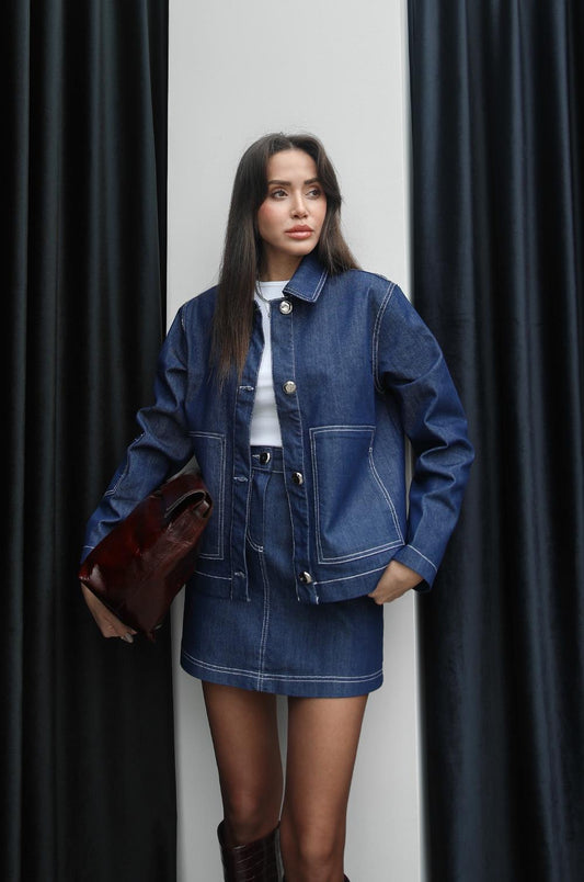 MAVI SHEEN DENIM GÖMLEK CEKET