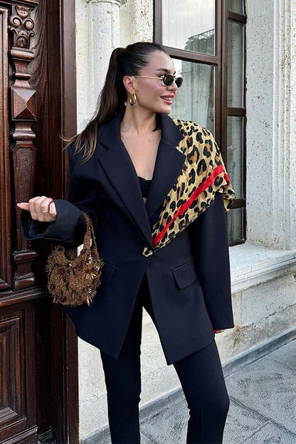 Mayores Vatkalı Premium Siyah Ceket