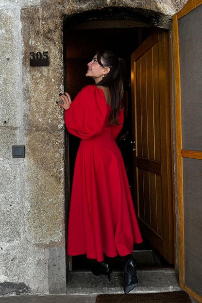 Millas Prenses Model Kırmızı Elbise