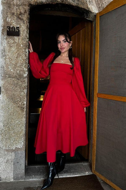 Millas Prenses Model Kırmızı Elbise