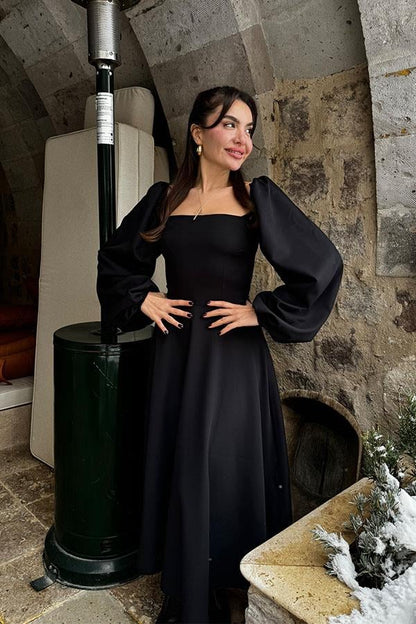 Millas Prenses Model Siyah Elbise