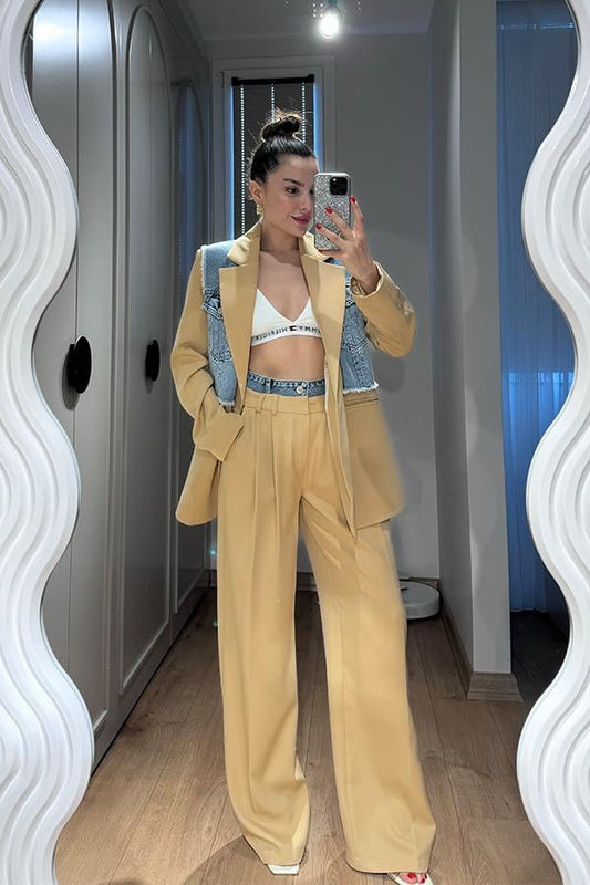Moni Jean Detaylı Karamel Takım