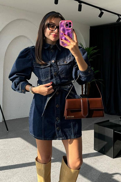 Monice Balon Kol Kot Elbise